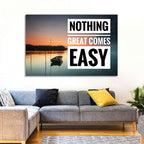 Nothing Great Comes Easy, Boat at Sunrise Wall Art