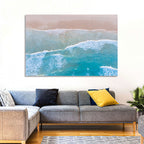 Turquoise Shoreline Aerial View Wall Art