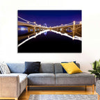Mill Avenue Bridge Night Reflections Wall Art