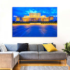 Palace of the Parliament at Twilight Wall Art