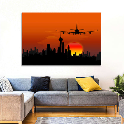 Landing Airplane Wall Art