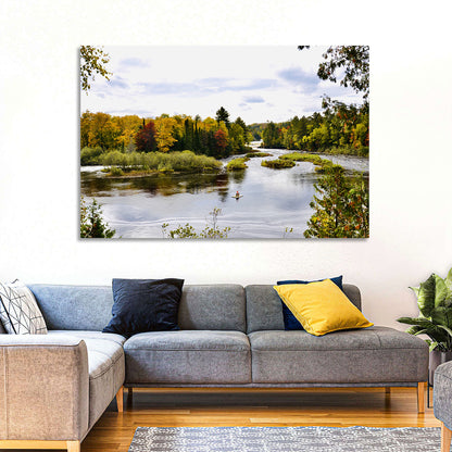 Tahquamenon River Autumn Scene Wall Art