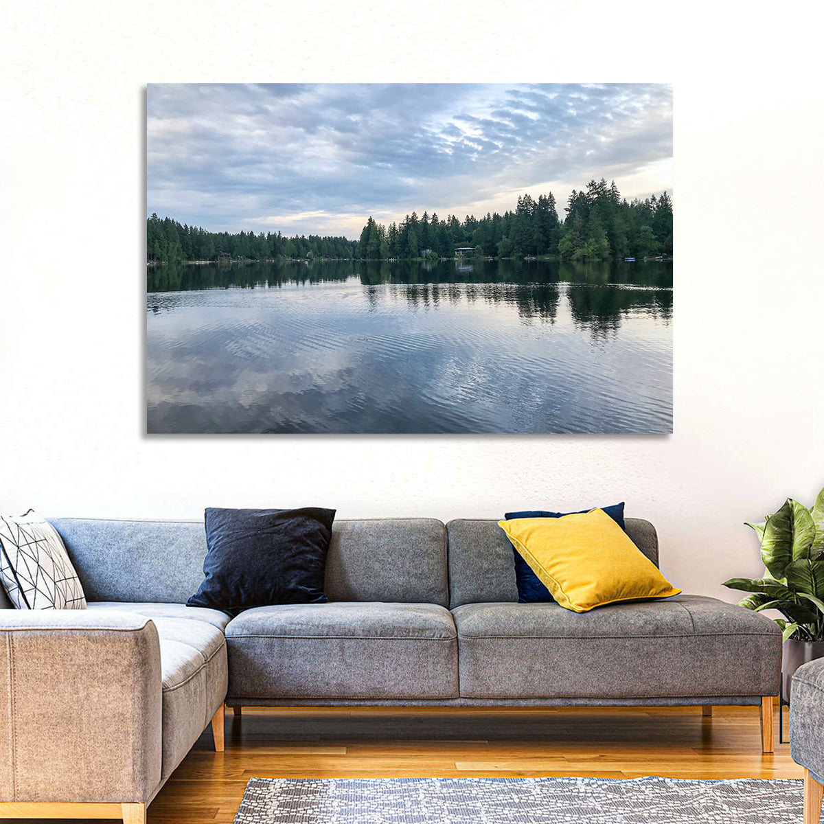 Beaver Lake Park Sunrise Reflection Wall Art