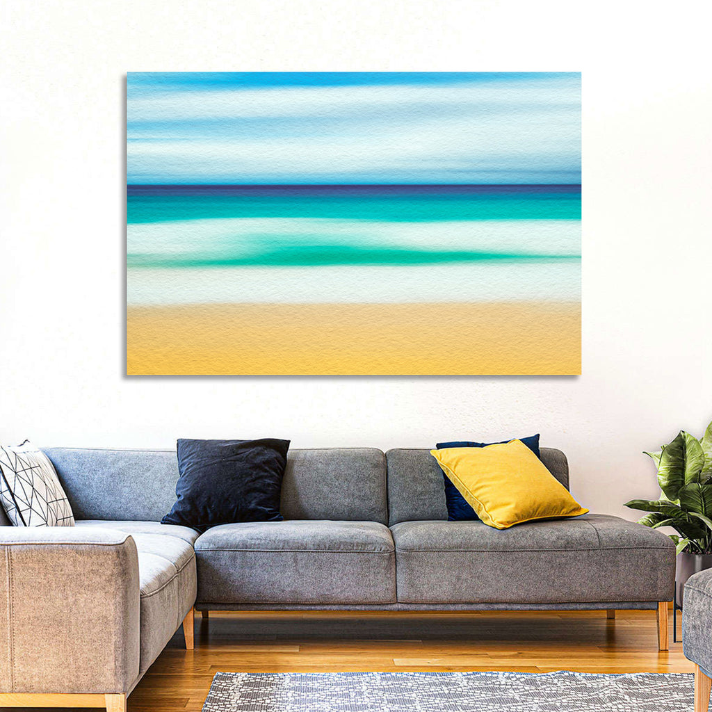 Sand and Surf Abstraction Wall Art