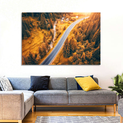 Carpathian Autumn Road Wall Art