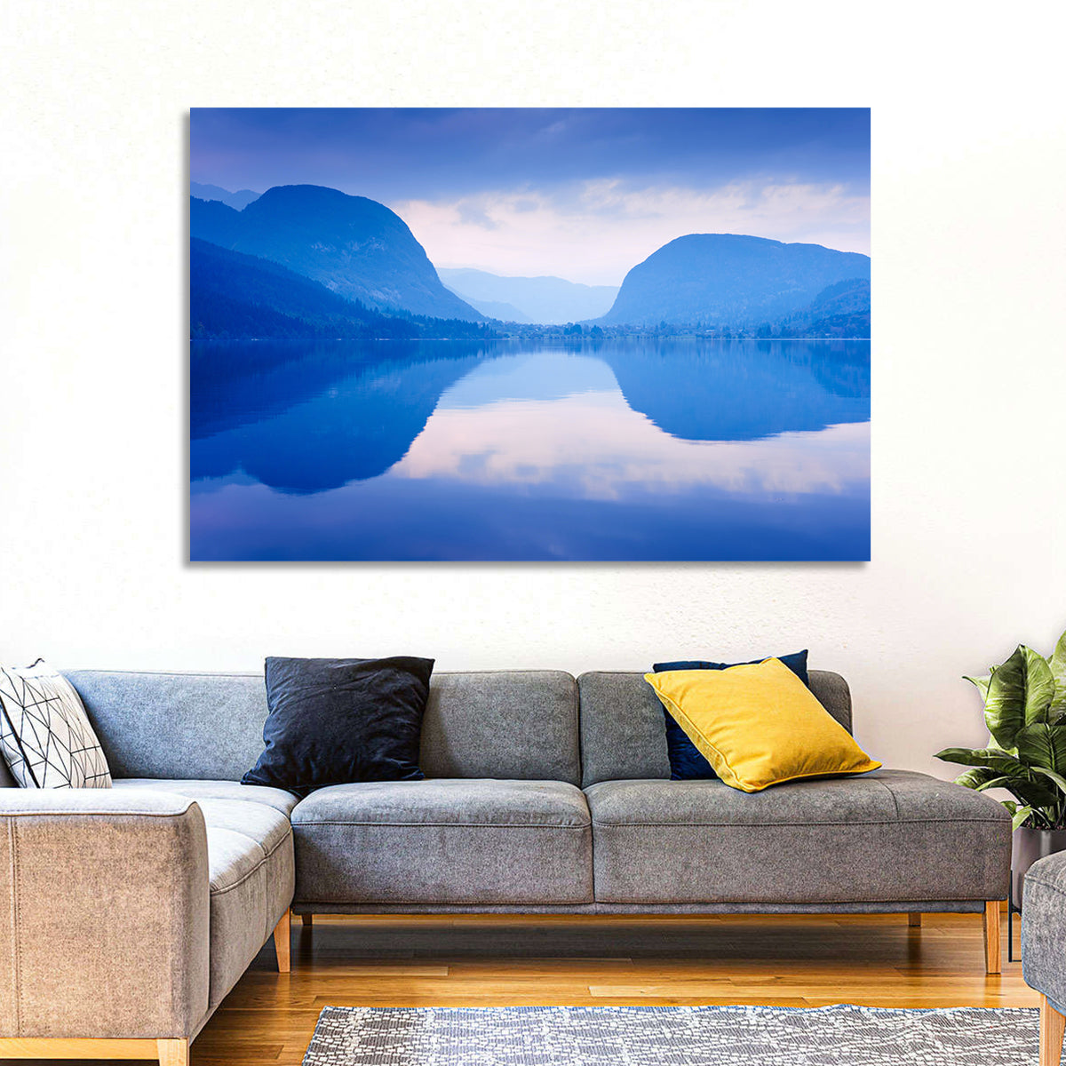 Lake Bohinj Morning Reflection Wall Art