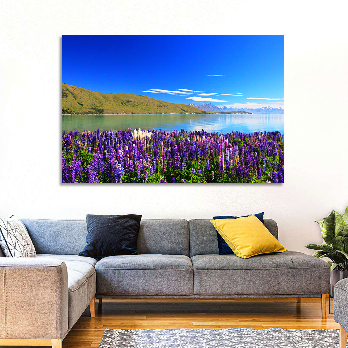 Lake Tekapo Lupine Fields Wall Art