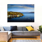 Portree Harbour Colorful Houses Wall Art
