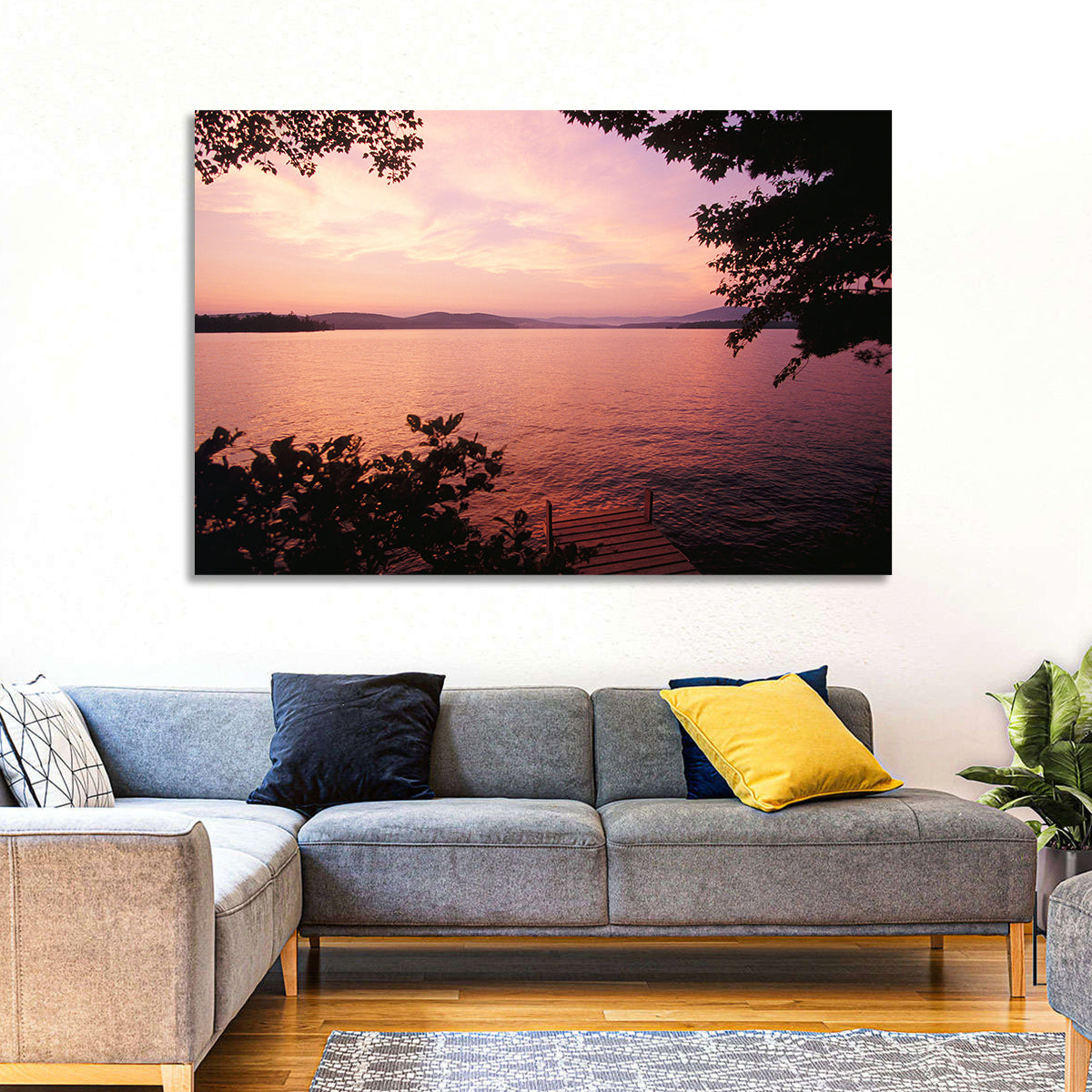 Lake Winnipesaukee Sunset Wall Art