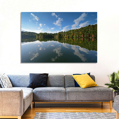 Autumn Reflection at Lake Santeetlah Wall Art