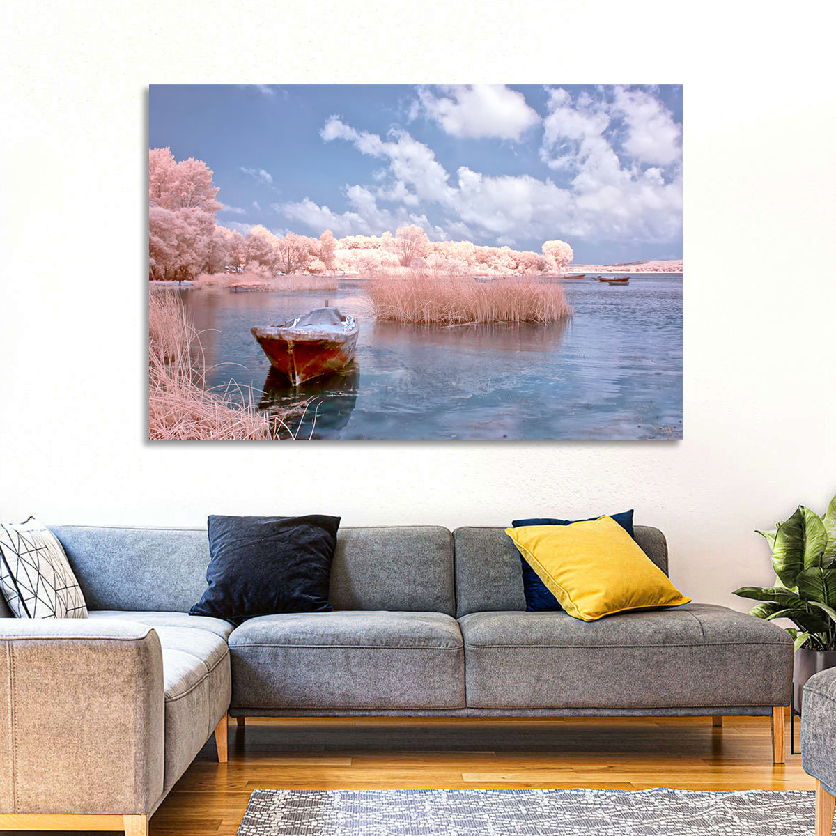 Golyazi Lake Boat Wall Art