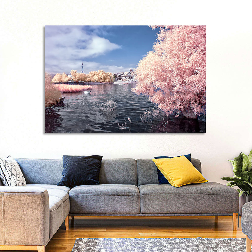 Golyazi Lake Infrared Landscape Wall Art