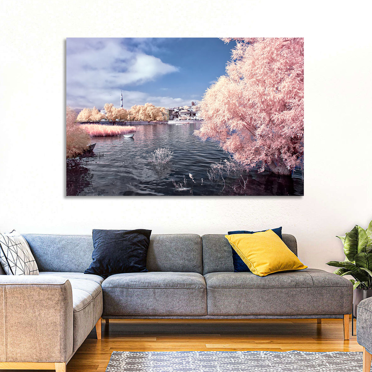 Golyazi Lake Infrared Landscape Wall Art