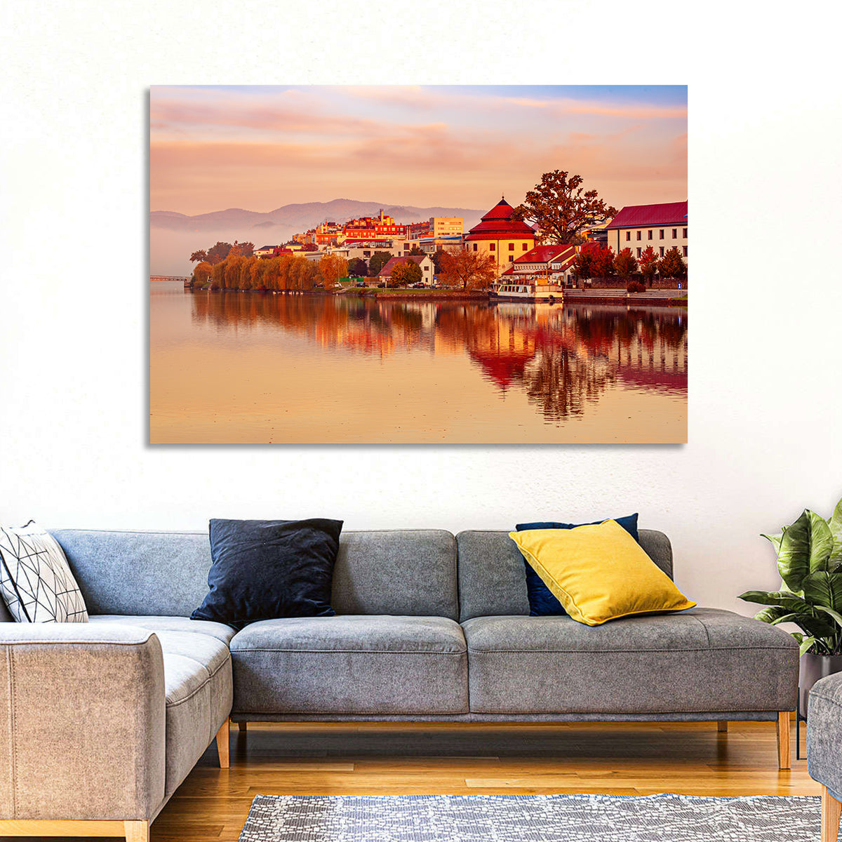 Svět Pond, Trebon Sunrise Wall Art