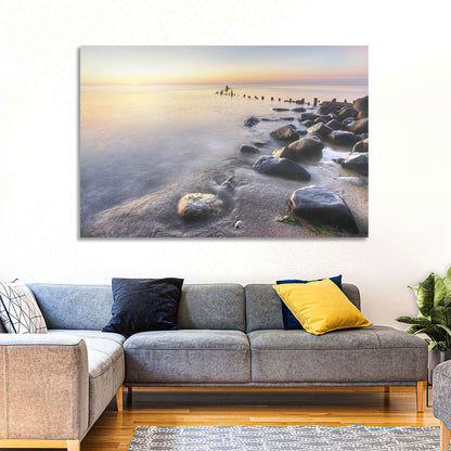 Michigan Shoreline Pilings Wall Art