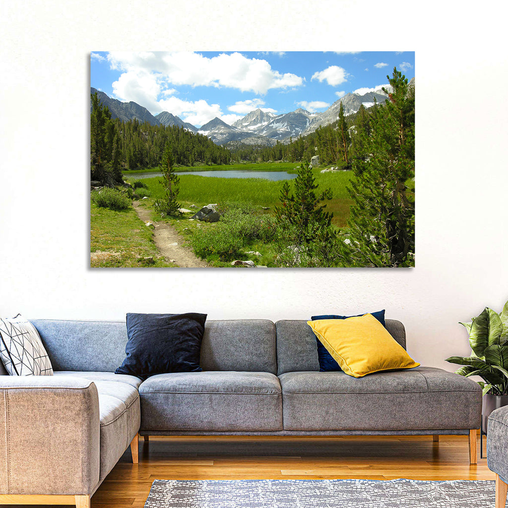 Sierra Nevada Trail to Snow Capped Peaks Wall Art