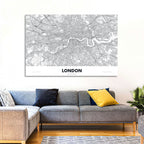London River Map Wall Art