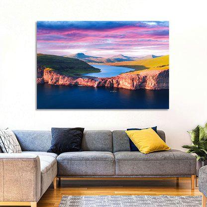 Sørvágsvatn Sunset Wall Art