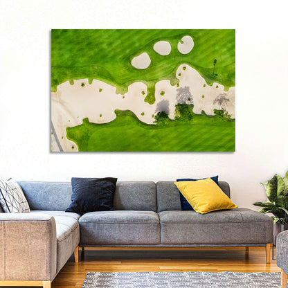 Aerial Golf Course Landscape Wall Art
