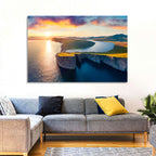 Sørvágsvatn Lake at Sunset Wall Art