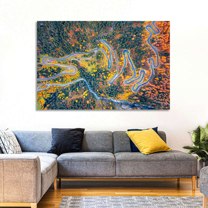 Maloya Pass Aerial View Wall Art