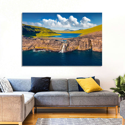 Mulafossur Waterfall Gasadalur Wall Art