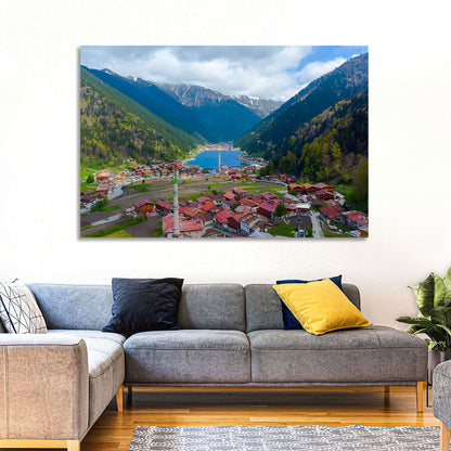 Uzungöl Village Lake View Wall Art