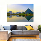 Yangshuo Reflection on Li River Wall Art
