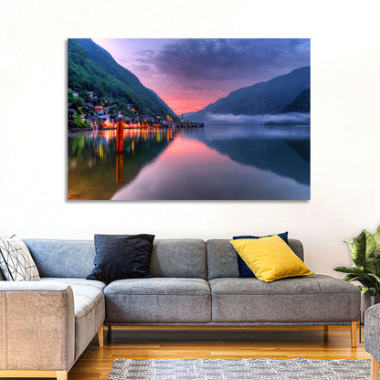Hallstatt Mountain Village Wall Art