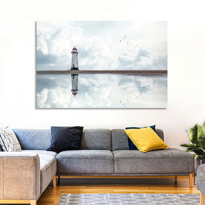Wales Seashore Lighthouse Wall Art