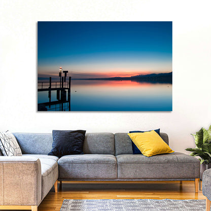 Lake Geneva Sunrise Pier Wall Art