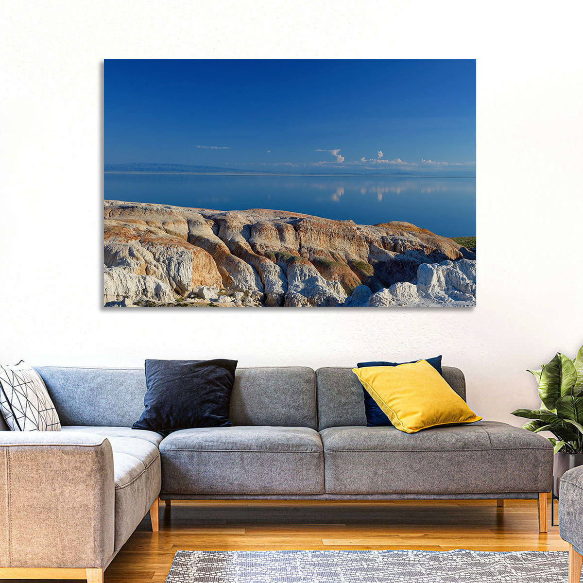 Shekelmes Tract Cliff Over Lake Wall Art