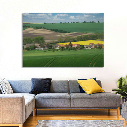 Gentle Moravian Hills Wall Art