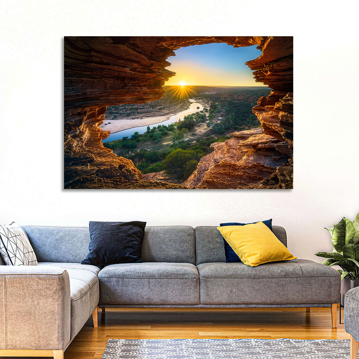 Nature's Window Sunrise, Kalbarri Wall Art