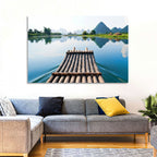 Li River Bamboo Raft, Guilin Wall Art