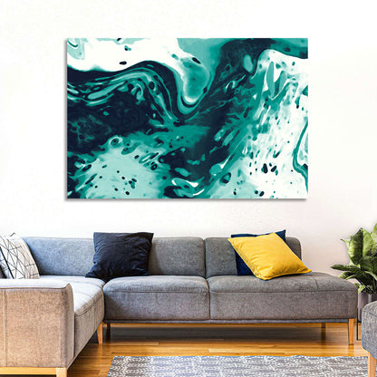 Snowy Mountain Abstract Wall Art