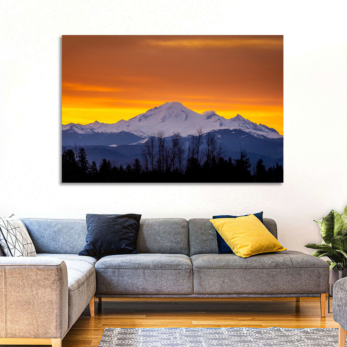 Sunrise Over Mount Baker Wall Art
