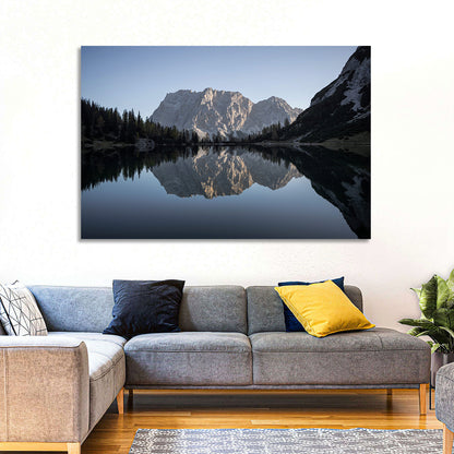 Zugspitze from Lake Seebensee Wall Art