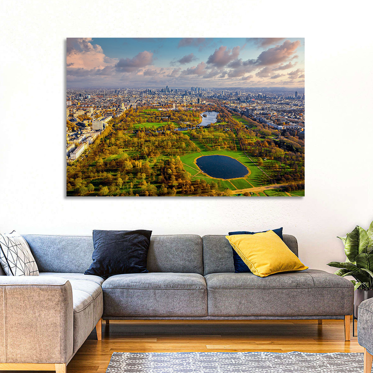 Hyde Park Aerial View Wall Art