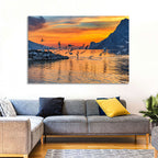 Lake Garda Sunset Birds Wall Art