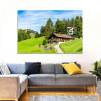 Wengen Alpine Chalet Path Wall Art