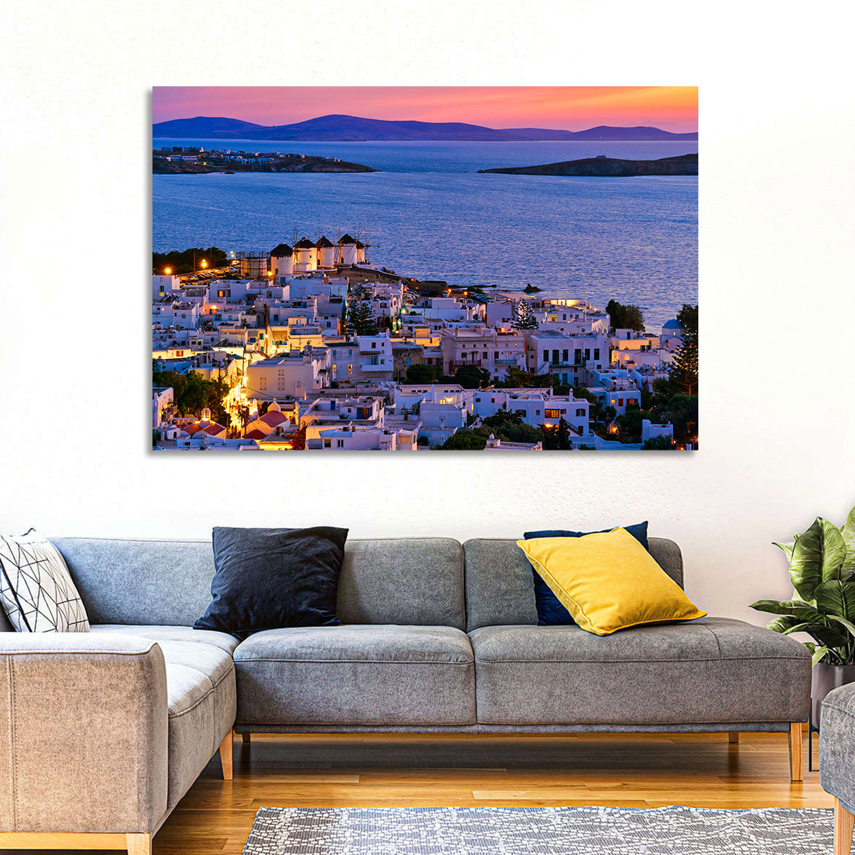 Kato Mili Windmills at Twilight Wall Art