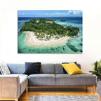 Cayo Levantado Aerial Beach Resort Wall Art