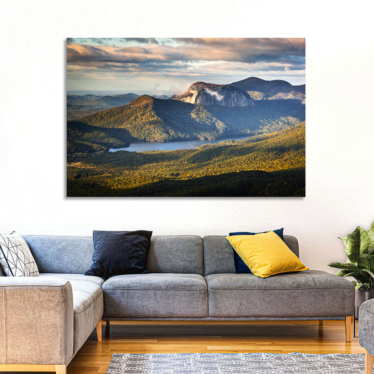 Table Rock Sunrise Over Looking Glass Rock Wall Art