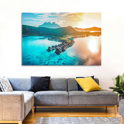 Bora Bora Overwater Bungalows Wall Art
