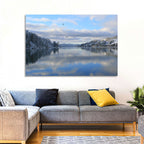 Coeur D Alene Winter Lake Reflection Wall Art