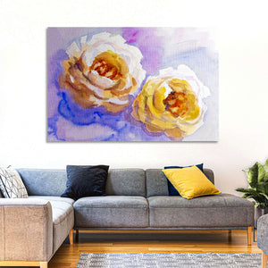 Artistic Roses Couple Wall Art