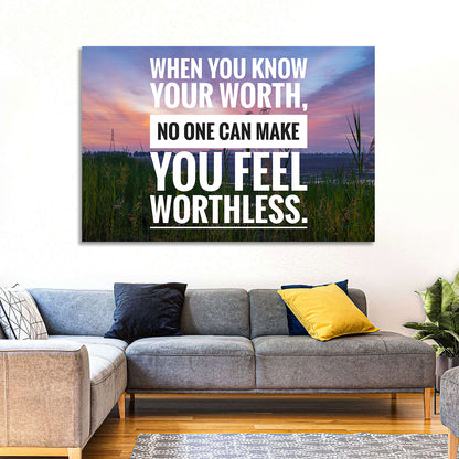 When You Know Your Worth, Golden Hour Wall Art