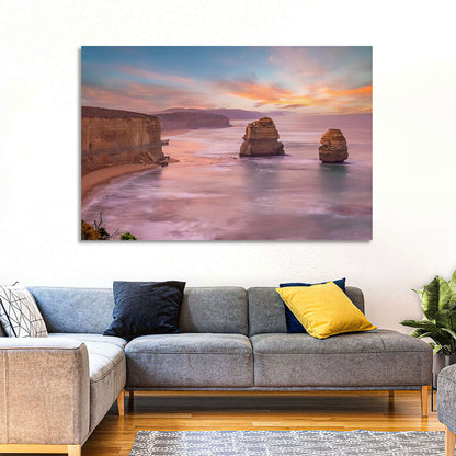 Twelve Apostles Sunset Sea Stacks Wall Art