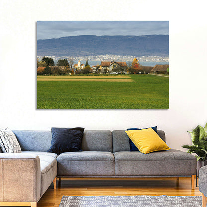 Lake Neuchatel Countryside View Wall Art